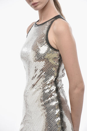 Sleeveless Sequin Midi Dress