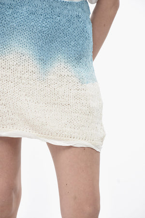 Knit Miniskirt With Dégradé Pattern
