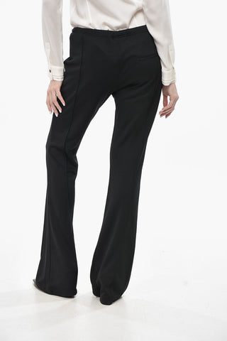 Pantaloni Bootcut in Jersey con Coulisse in Vita