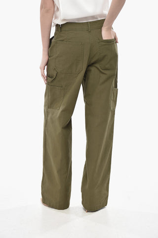 Stretch Cotton Loose-Fit Pants