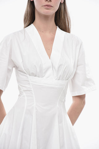 Ausgestelltes Hemdkleid Aus Baumwollpopeline