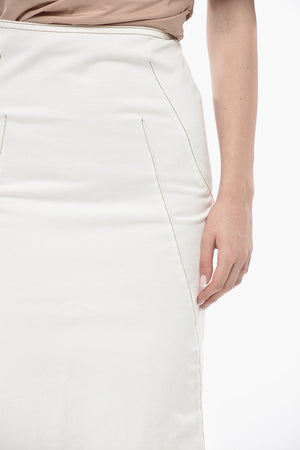 Denim Skirt SIBYL With Contrast Stitching