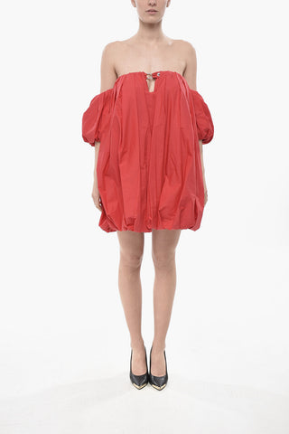 Schulterfreies Minikleid BERT mit Ballon-Design
