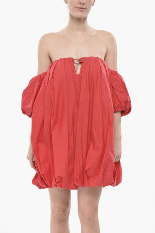 Schulterfreies Minikleid BERT mit Ballon-Design
