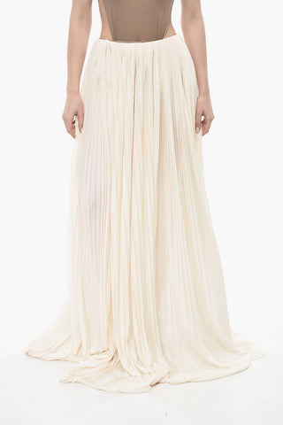Plissé Jersey Maxi Skirt MADAME