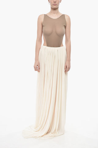 Plissé Jersey Maxi Skirt MADAME