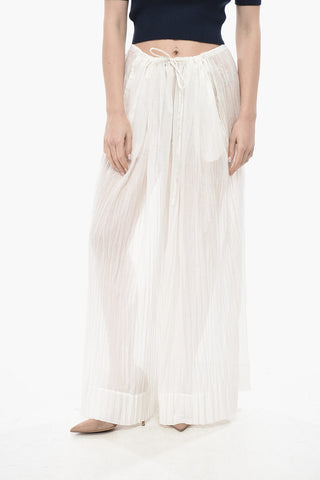 Cotton Crinkle-Effect Trousers HYPNOSTA