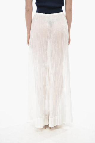 Cotton Crinkle-Effect Trousers HYPNOSTA