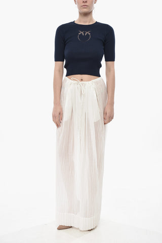 Cotton Crinkle-Effect Trousers HYPNOSTA