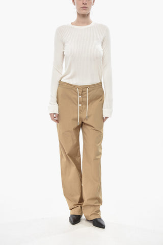 Cotton Trousers BONNETTE with Drawstring