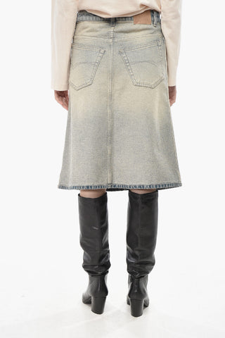 Light-Wash Denim Longuette