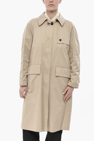 Cotton-Blend Trench MARTA STAR with Hidden Button Closure