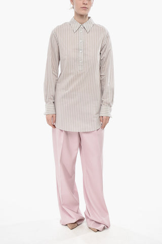 Blusa in Misto Cotone CORSA Motivo Hairline