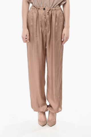 Satinhose PENRA mit Kordelzug am Knöchel