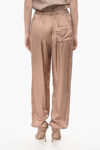 Satinhose PENRA mit Kordelzug am Knöchel