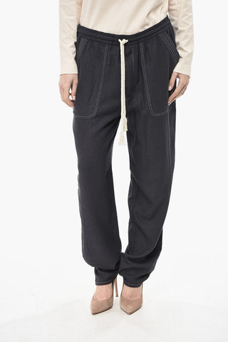 ETOILE Seiden-Jersey-Hose VIAMAO Mit Kordelzug