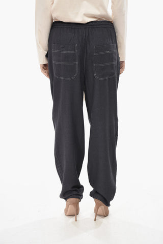 ETOILE Seiden-Jersey-Hose VIAMAO Mit Kordelzug