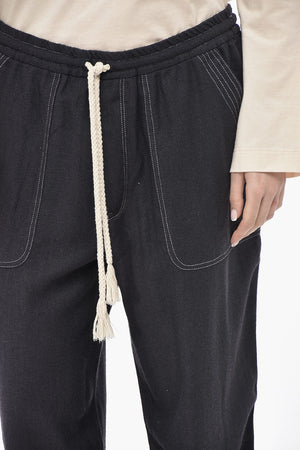 ETOILE Seiden-Jersey-Hose VIAMAO Mit Kordelzug