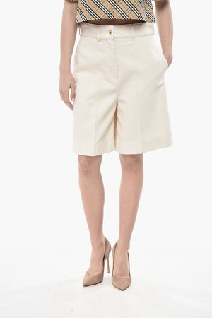 Denim Wide-Leg Shorts