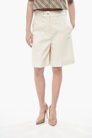 Denim Wide-Leg Shorts