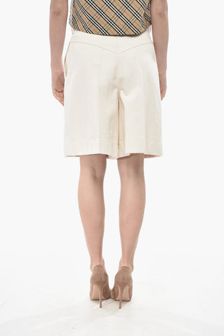 Denim Wide-Leg Shorts