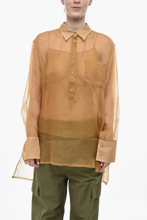 Silk Organza Shirt with Slip