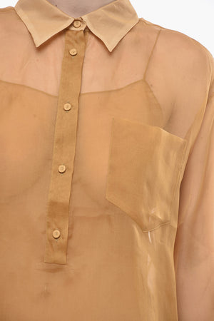 Silk Organza Shirt with Slip