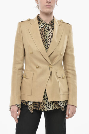 Linen Double-Breasted Blazer DARLENE