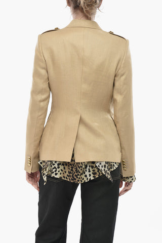 Zweireihiger Blazer DARLENE aus Leinen