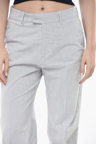Pantaloni Chino Straight Fit in Cotone Stretch