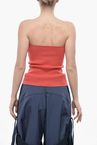 신축성 니트 튜브탑