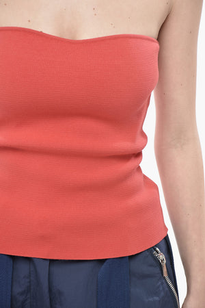 Tube Top Elasticizzato in Maglia