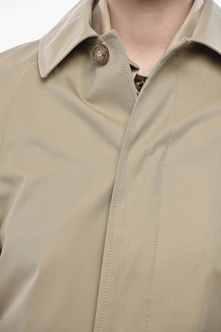 Cotton Trench with Concealed Buttoning