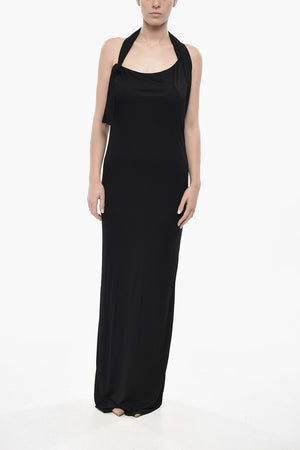 Halter Neck Dress with Open Back