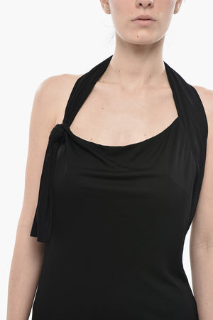 Halter Neck Dress with Open Back