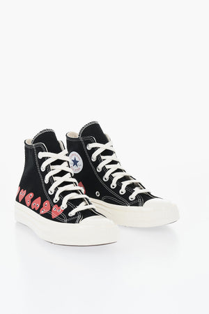 CDG X CONVERSE High-Top Canvas Sneakers PLAY
