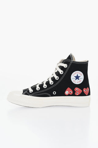 CDG X CONVERSE High-Top Canvas Sneakers PLAY