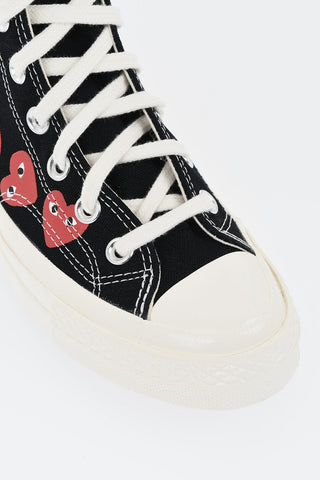 CDG X CONVERSE High-Top Canvas Sneakers PLAY