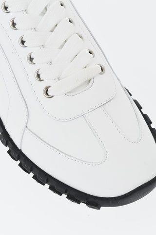 Leather Low-Top Sneakers LEGEND with Contrasting Sole