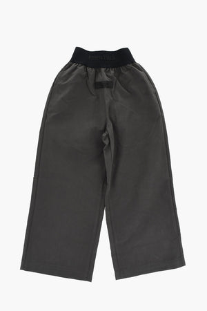 ESSENTIALS Pantaloni in Cotone con Eastico in Vita