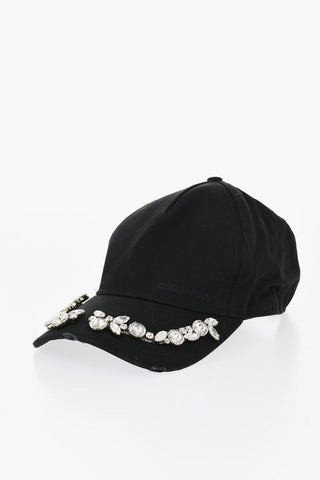 Cappello Baseball in Tinta Unita con Gioielli