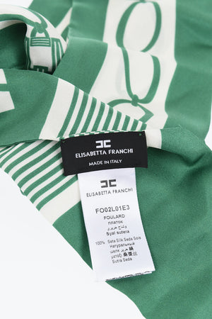 Foulard in Seta Bicolore a Fantasia