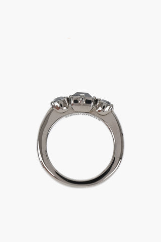 Anello D2 CLASSIC in Metallo con Cristalli