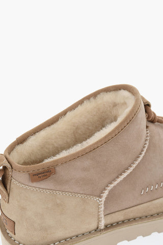 Stivaletti in Suede con Suola in Gomma