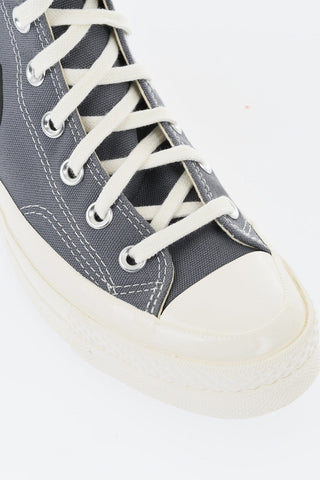 CDG X CONVERSE 캔버스 하이탑 스니커즈 PLAY