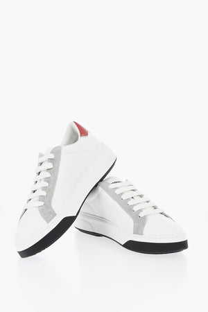 Low-Top-Sneaker BUMPER aus Leder mit kontrastierenden Details