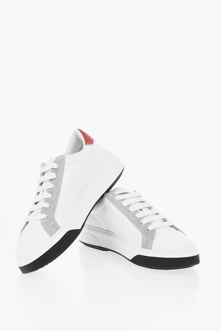 Low-Top-Sneaker BUMPER aus Leder mit kontrastierenden Details