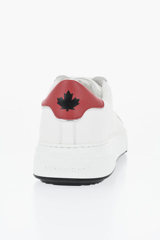 Low-Top-Sneaker BUMPER aus Leder mit kontrastierenden Details
