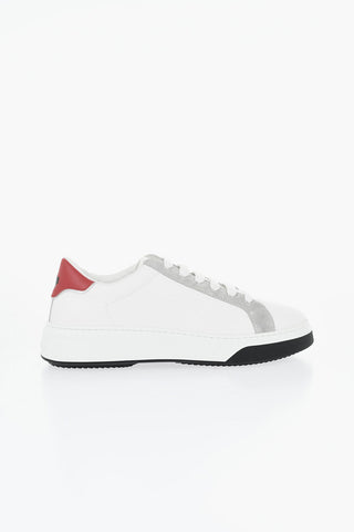 Low-Top-Sneaker BUMPER aus Leder mit kontrastierenden Details