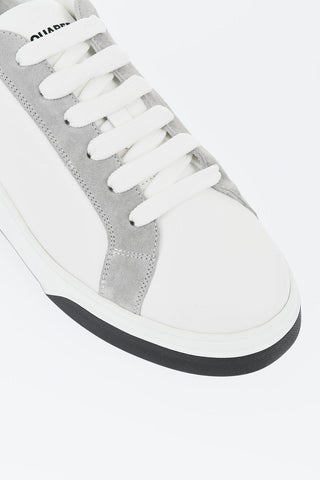 Low-Top-Sneaker BUMPER aus Leder mit kontrastierenden Details